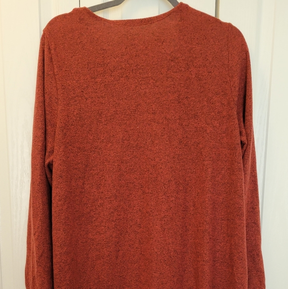 Torrid brick red long cardigan, Size 2 - Picture 3 of 10